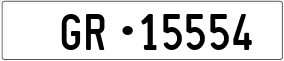 Trailer License Plate